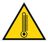 Cartello Pericolo Alta temperatura