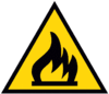 Danger caution flammables