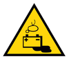 Danger caution sign accumulators