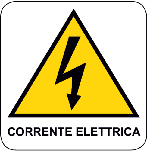 Cartello Pericolo Corrente Elettrica