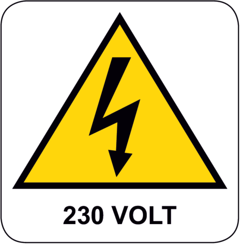 Cartello Pericolo 230 volt