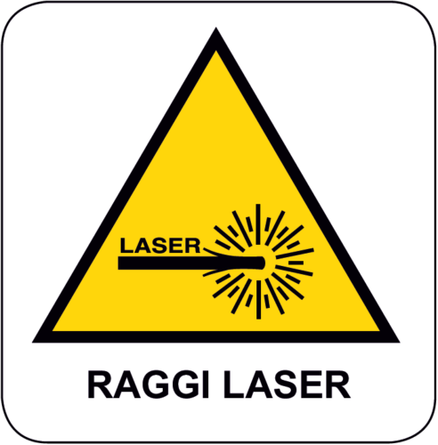 Cartello Pericolo Raggi Laser