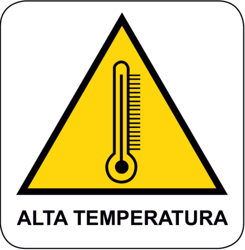 Cartello Pericolo Alta Temperatura