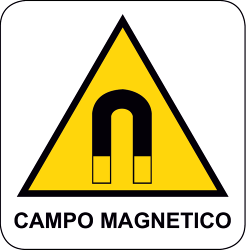 Cartello Pericolo Campo Magnetico