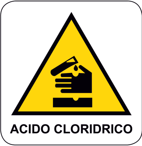 Cartello Pericolo Acido Cloridrico