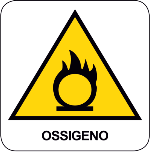 Cartello Pericolo Ossigeno