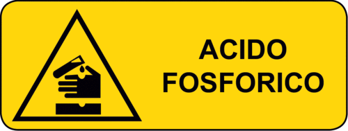 Cartello Pericolo Acido Fosforico