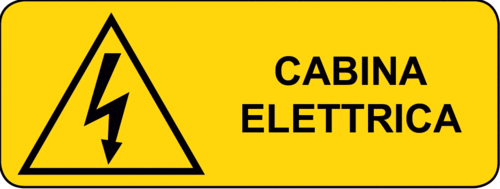 Cartello Pericolo Cabina Elettrica