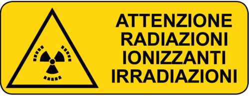 Cartello Pericolo Radiazioni Ionizzanti