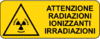 Cartello Pericolo Radiazioni Ionizzanti