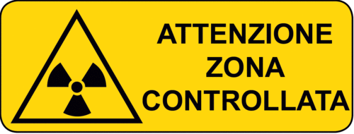 Cartello Pericolo Attenzione Zona Controllata