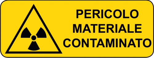 Cartello Pericolo Materiale Contaminato