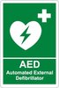 Cartello Defibrillatore Automatico AED