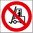 Forklift transit not allowed sign