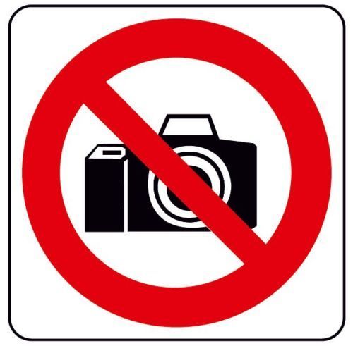 Photo not allowed sign