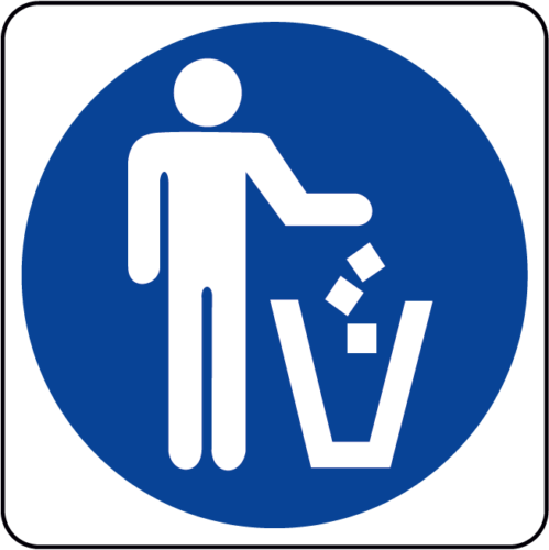 Mandatory throw rubbish here
