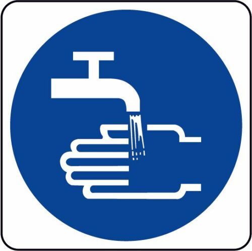 Obligation Sign wash your hands