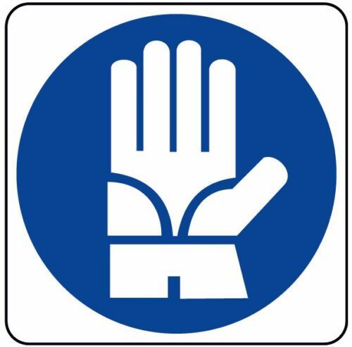 Obligation Sign Protection Gloves