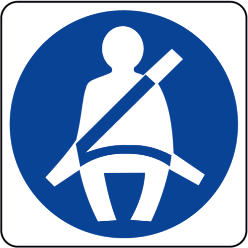 Obligation Sign Fasten your Seatbelt